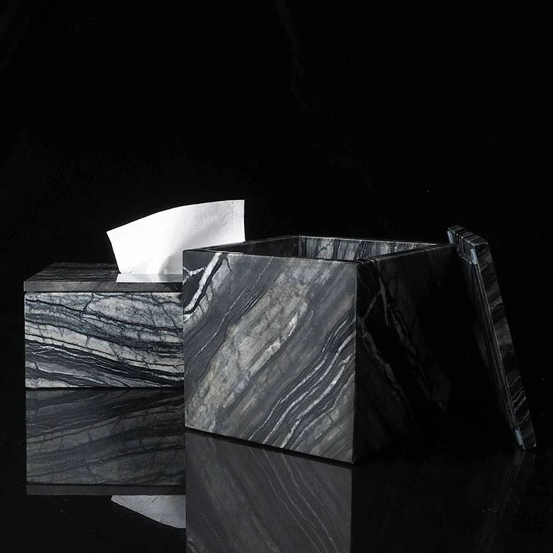 Natural Marble Napkin Tissue Box