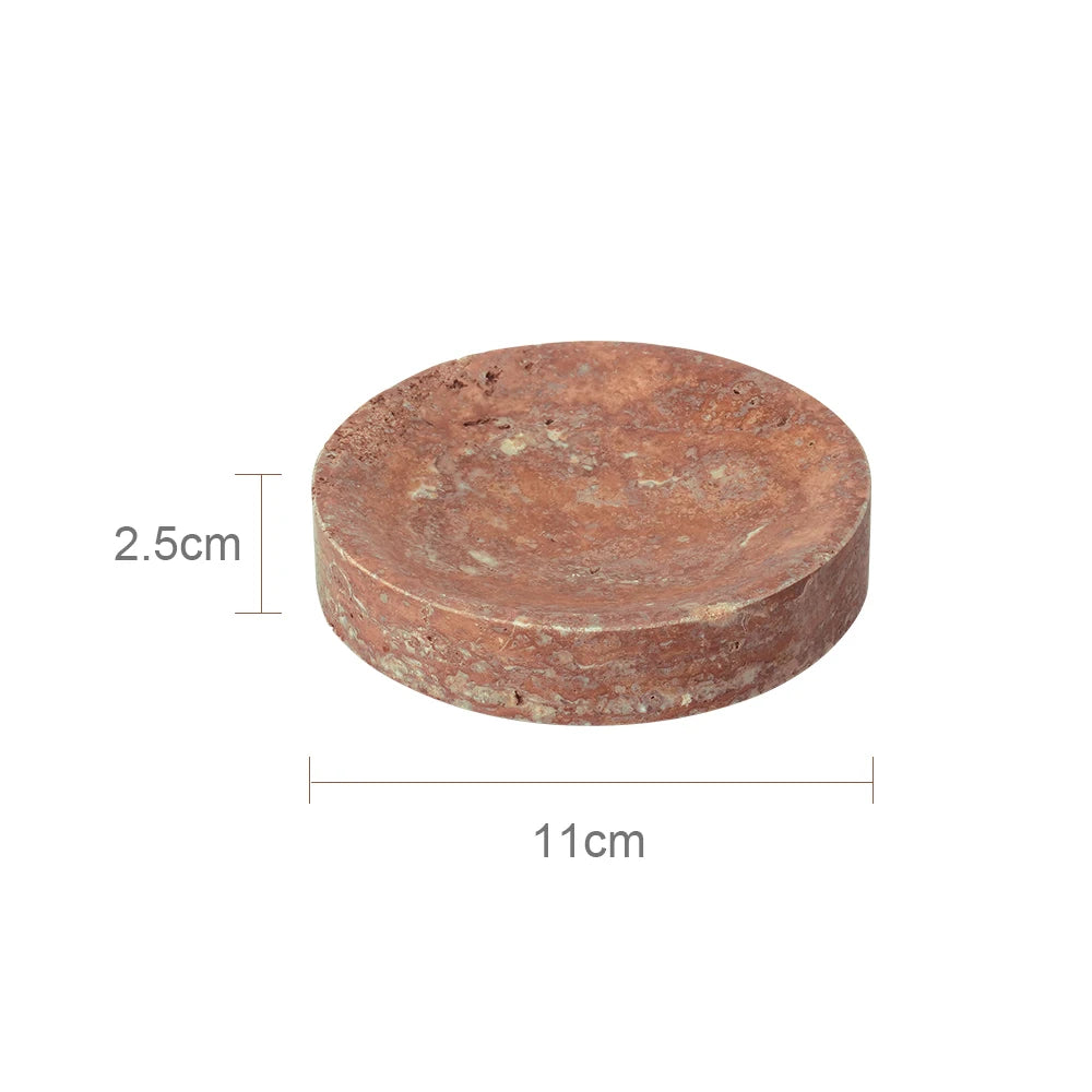 Red Travertine Bathroom Set Vintage
