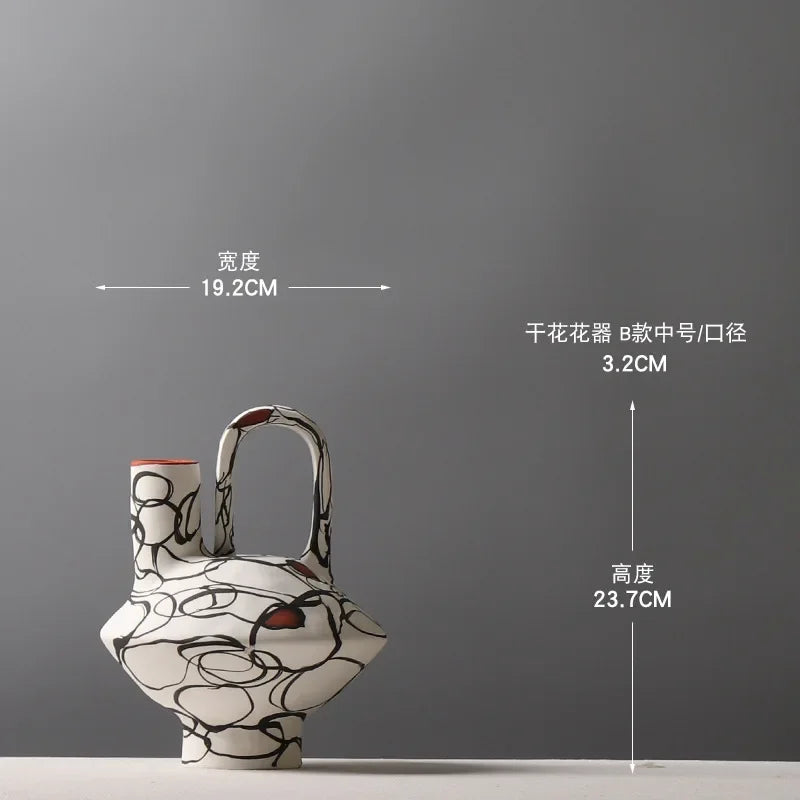 Hand-painted Ceramic Vase Modern Flower