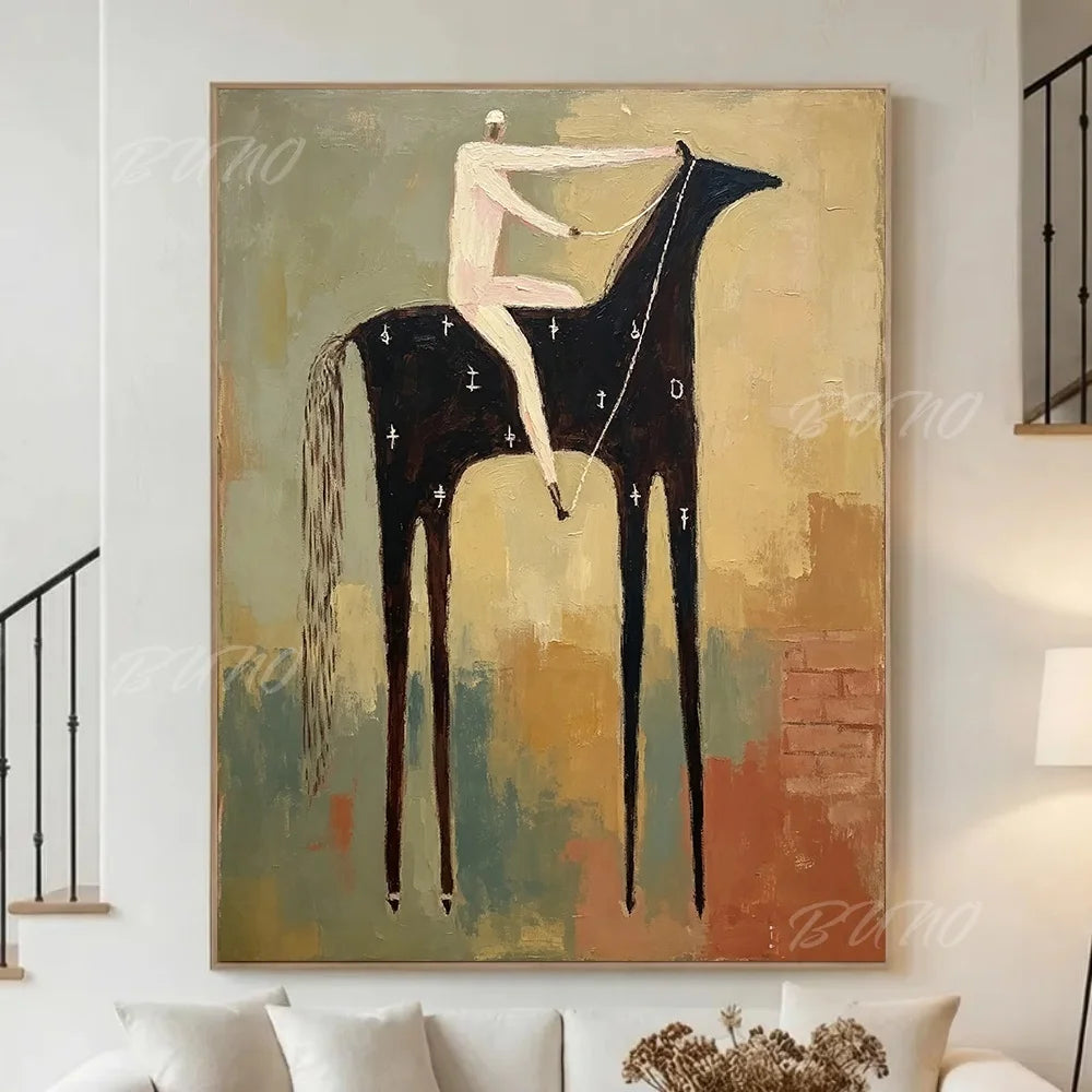 Mid-Century Modern Horse Art