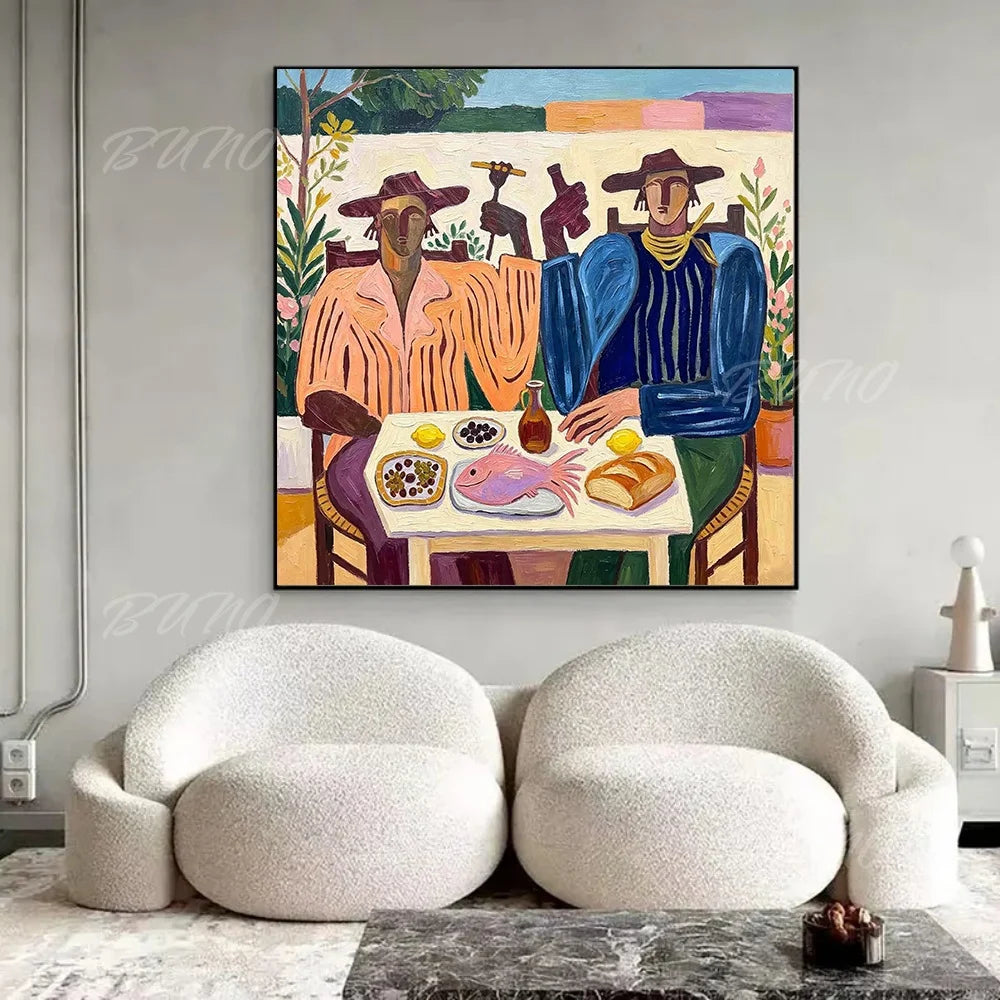 Mediterranean Figures Art