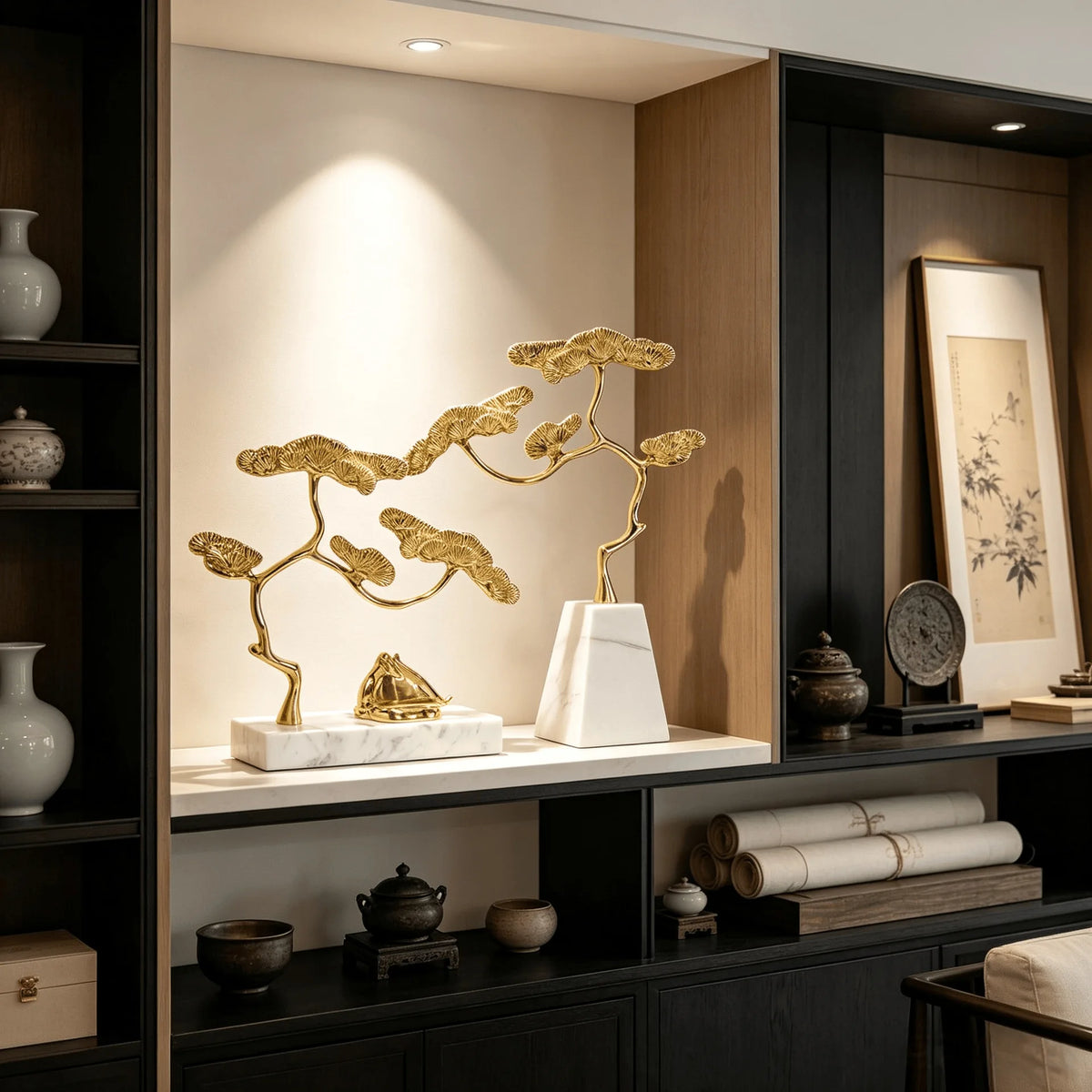 Zen Welcome Pine Sculpture
