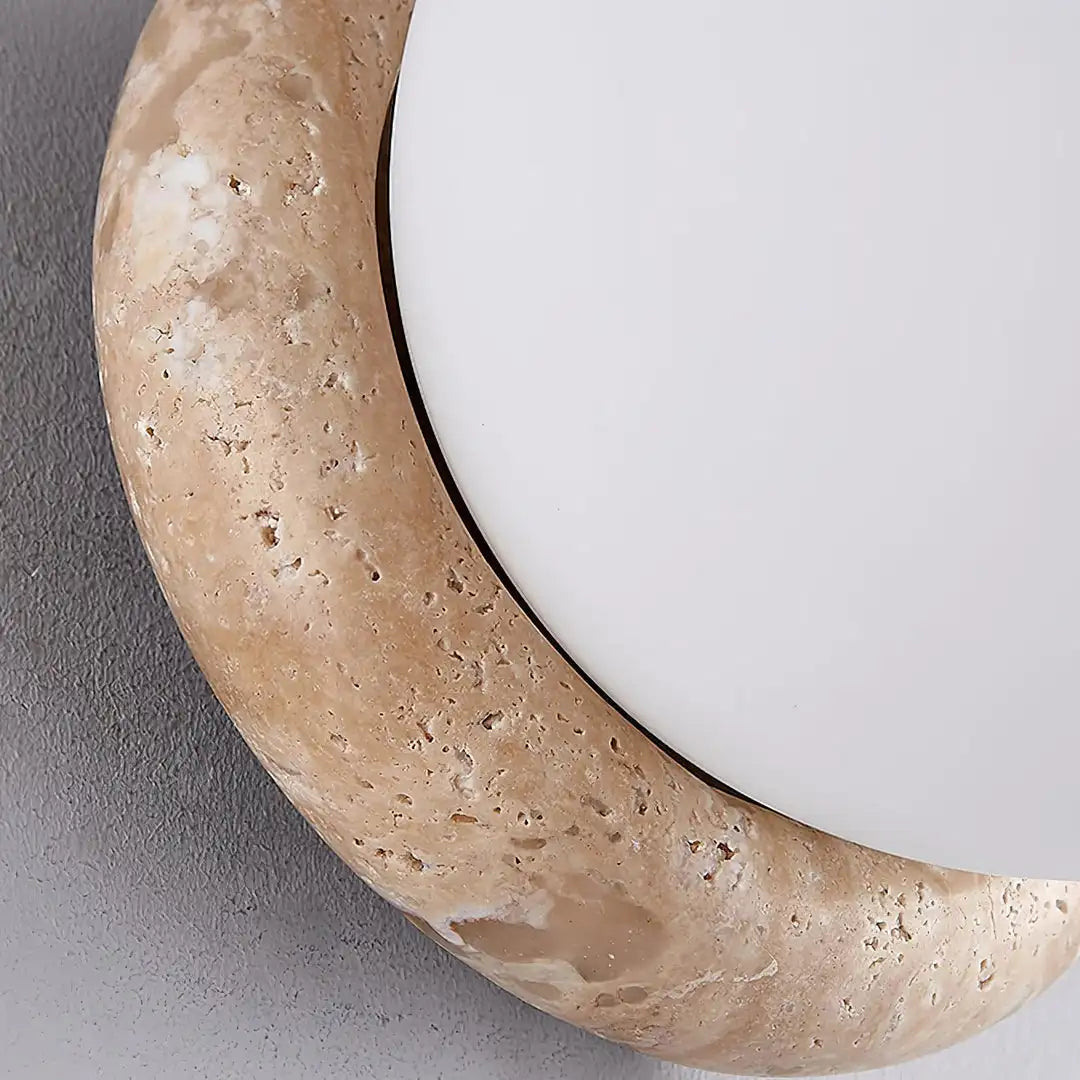 Yellow Cave Stone Outdoor Wall Lamp