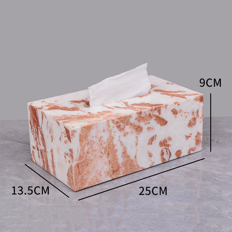 Natural Marble Napkin Tissue Box
