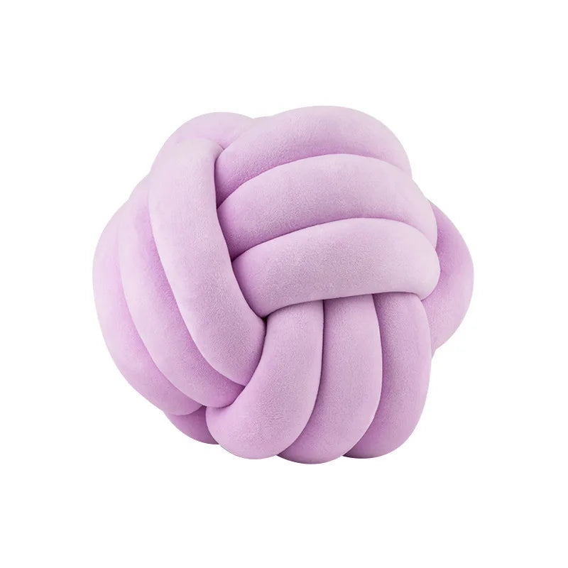 Lilac Knot Globe Plush Cushion