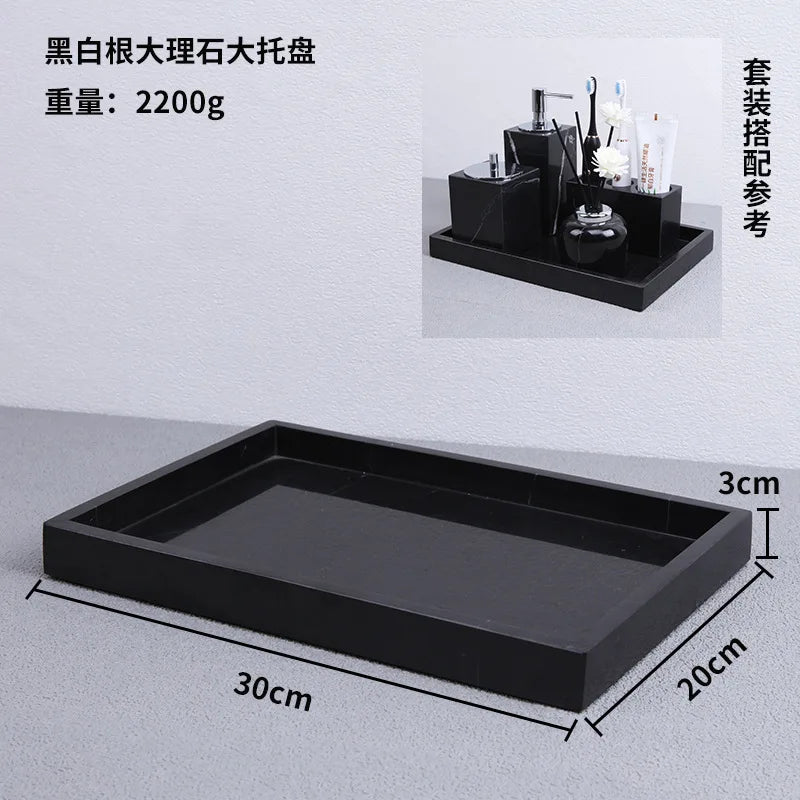 Square Marble Jewellery Tray