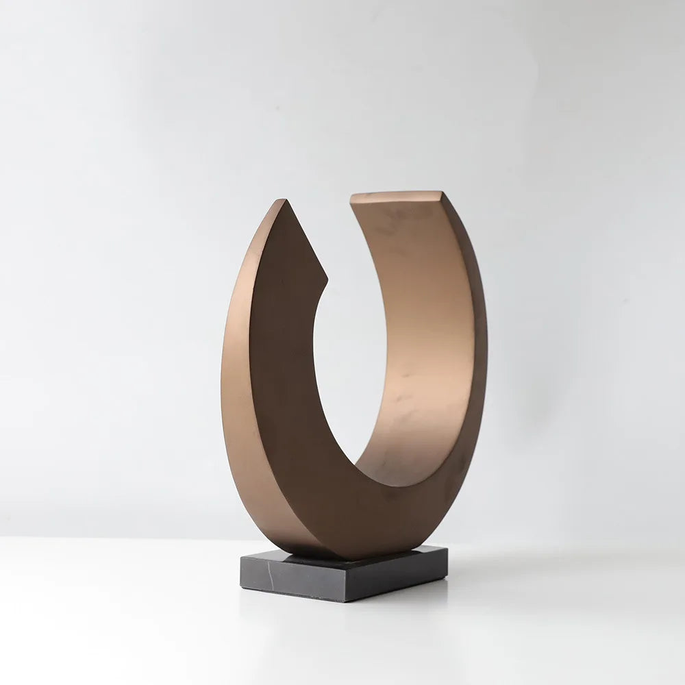 Curved Moon Statue