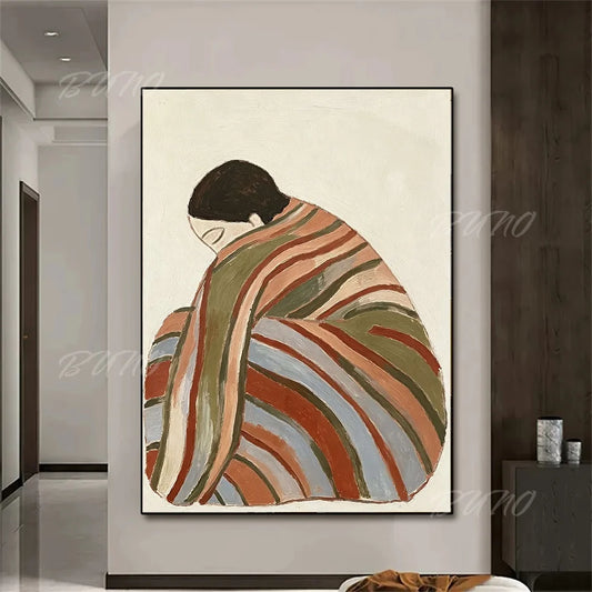 Wabi Sabi Textured Painting