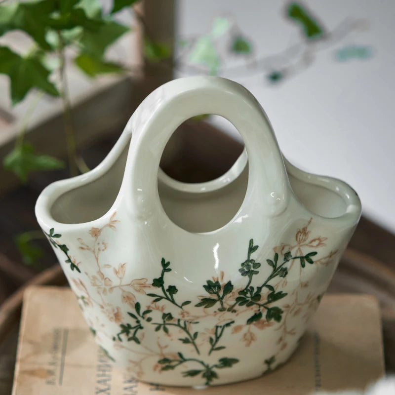 Ceramic Bag Vase