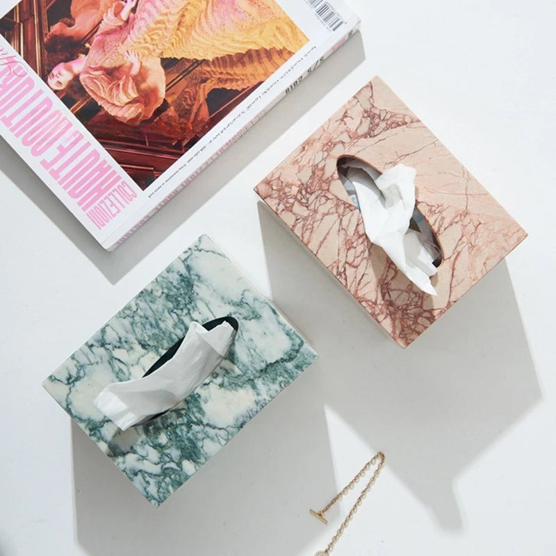 Nordic Marble Tissue Box