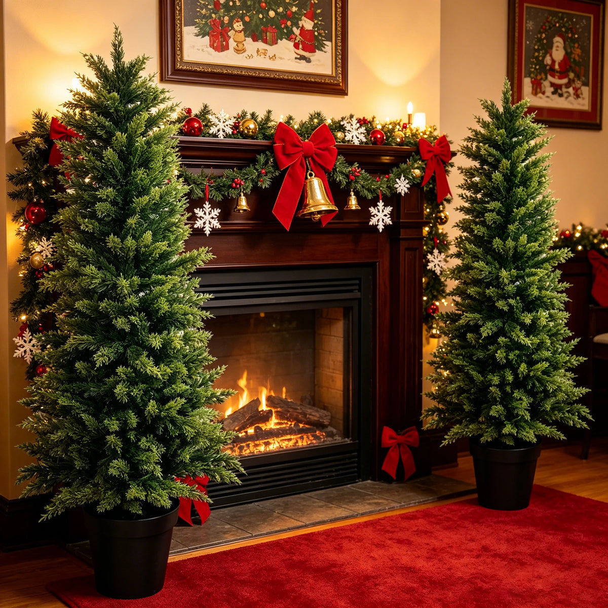 Faux Cedar Topiary Tree