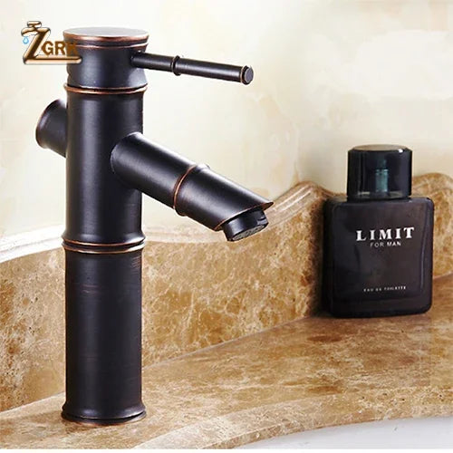 Waterfall Basin Mixer Bamboo Spout