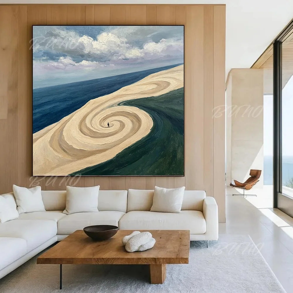 Serene Ocean Landscape Art