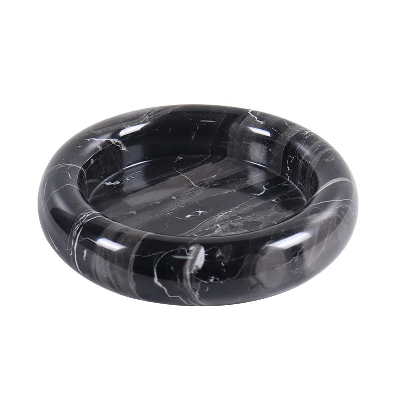 Round Marble Fruit Plate
