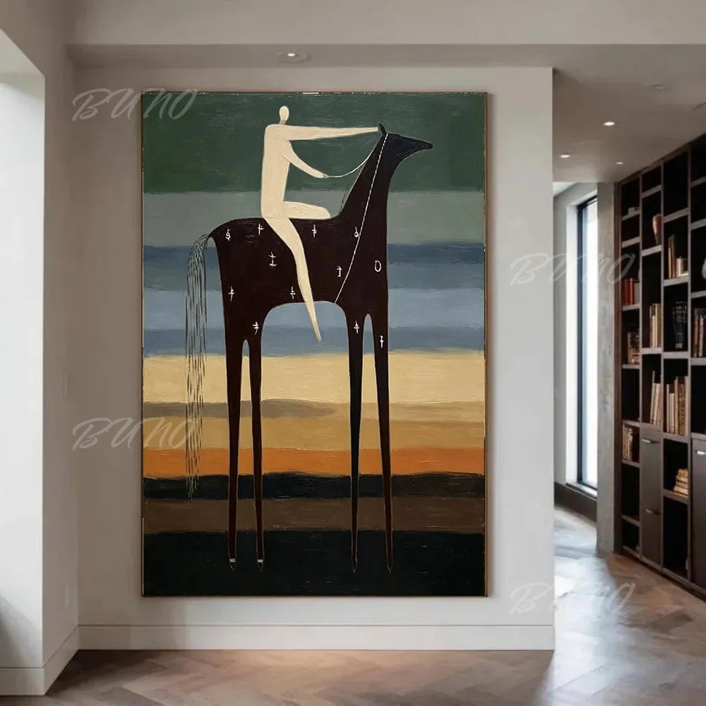 Mid-Century Modern Horse Art