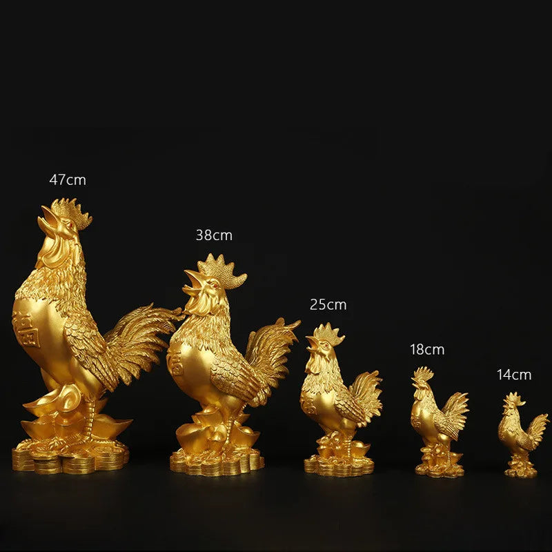 Golden Rooster Statue