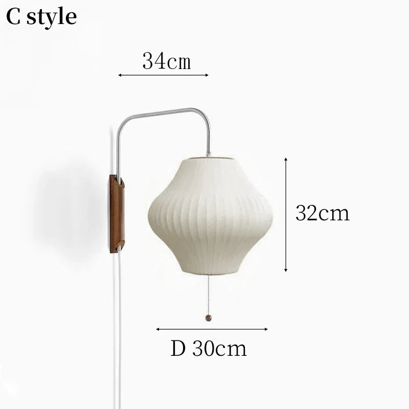 Modern Italian Silk Wall Lamp