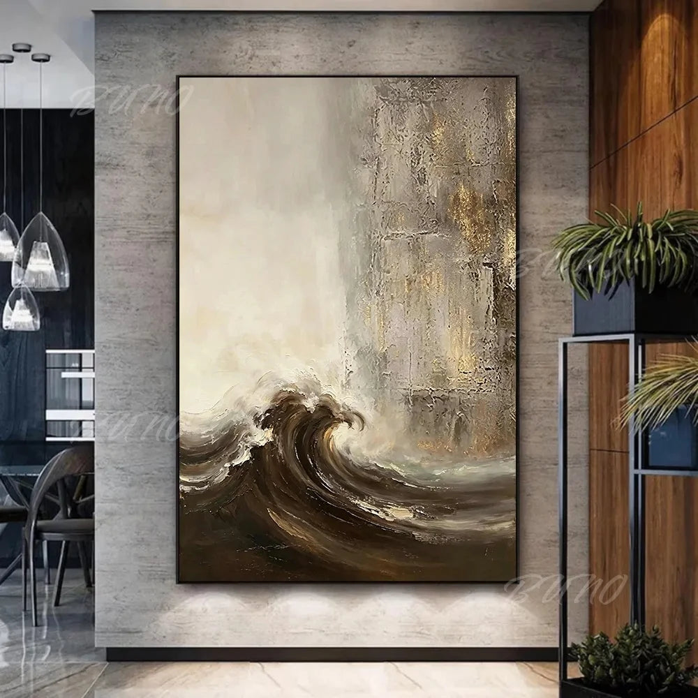 Seascape Palette Knife Art