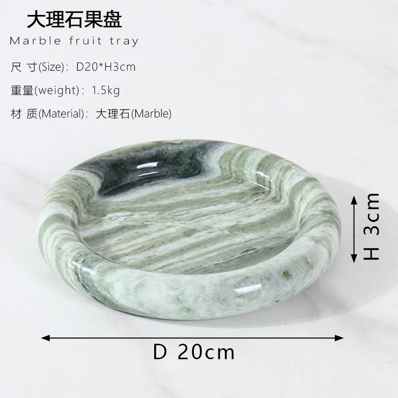 Marble Round Serving Plate