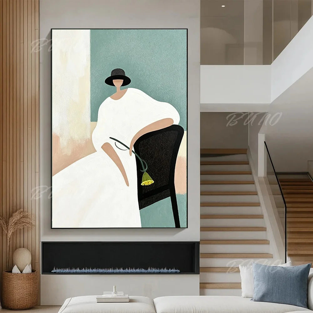 Minimalist Fashion Woman Art