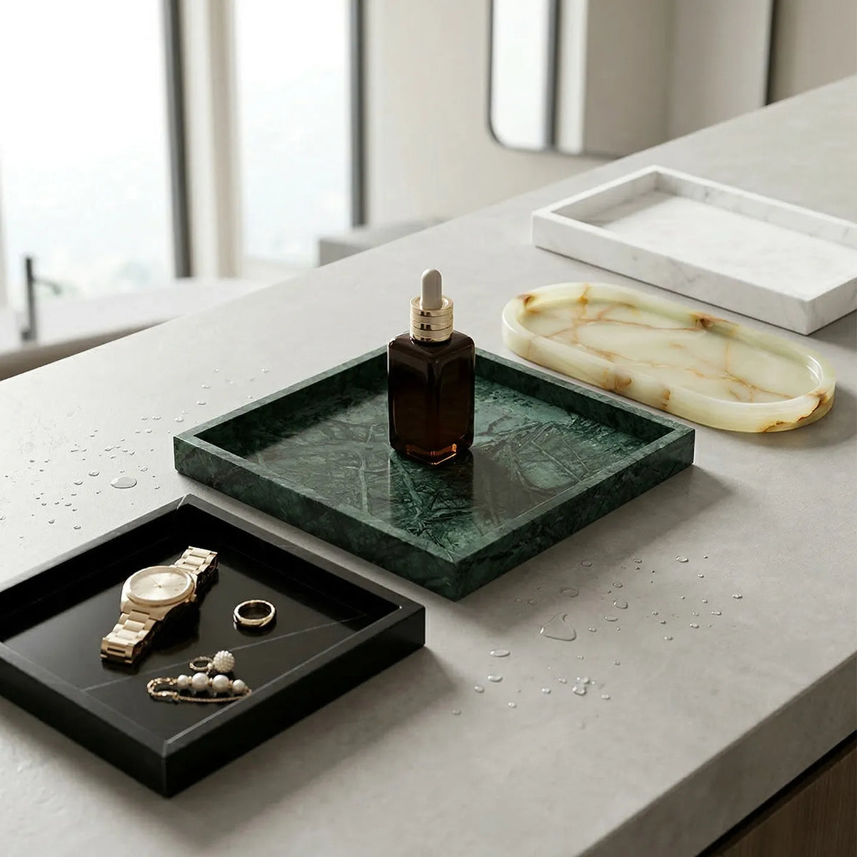 Marble Desktop Tray