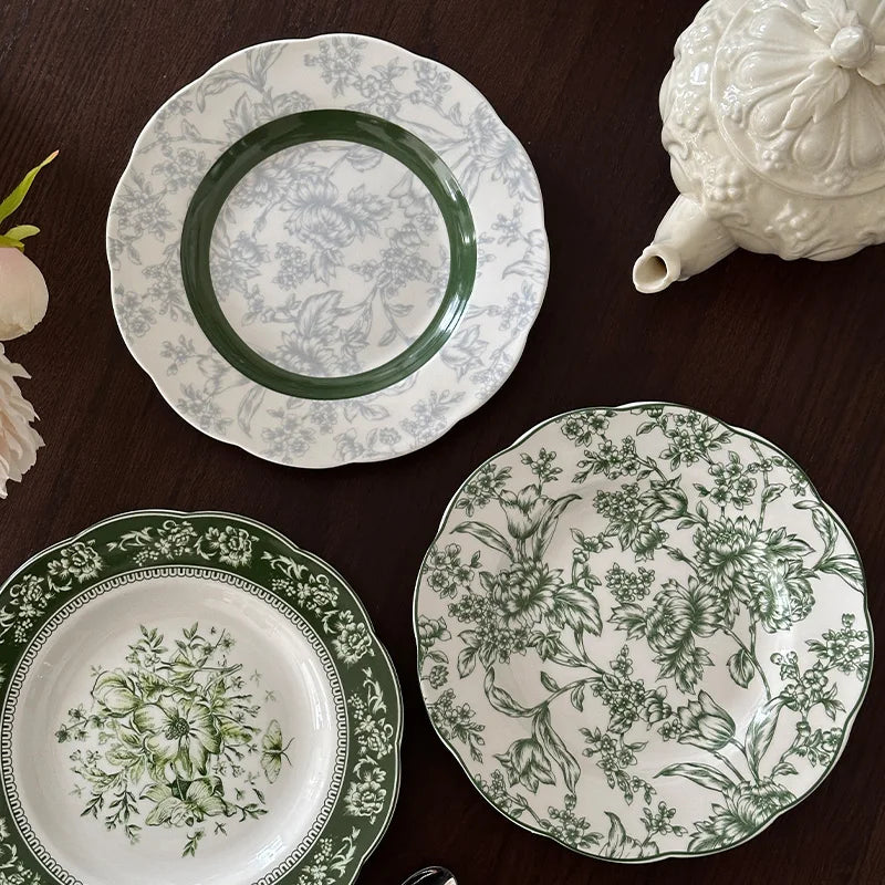 Emerald Embossed Dinner Set