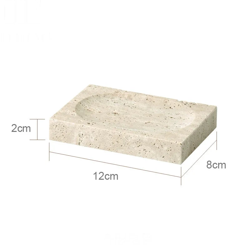 Beige Travertine Bath Set