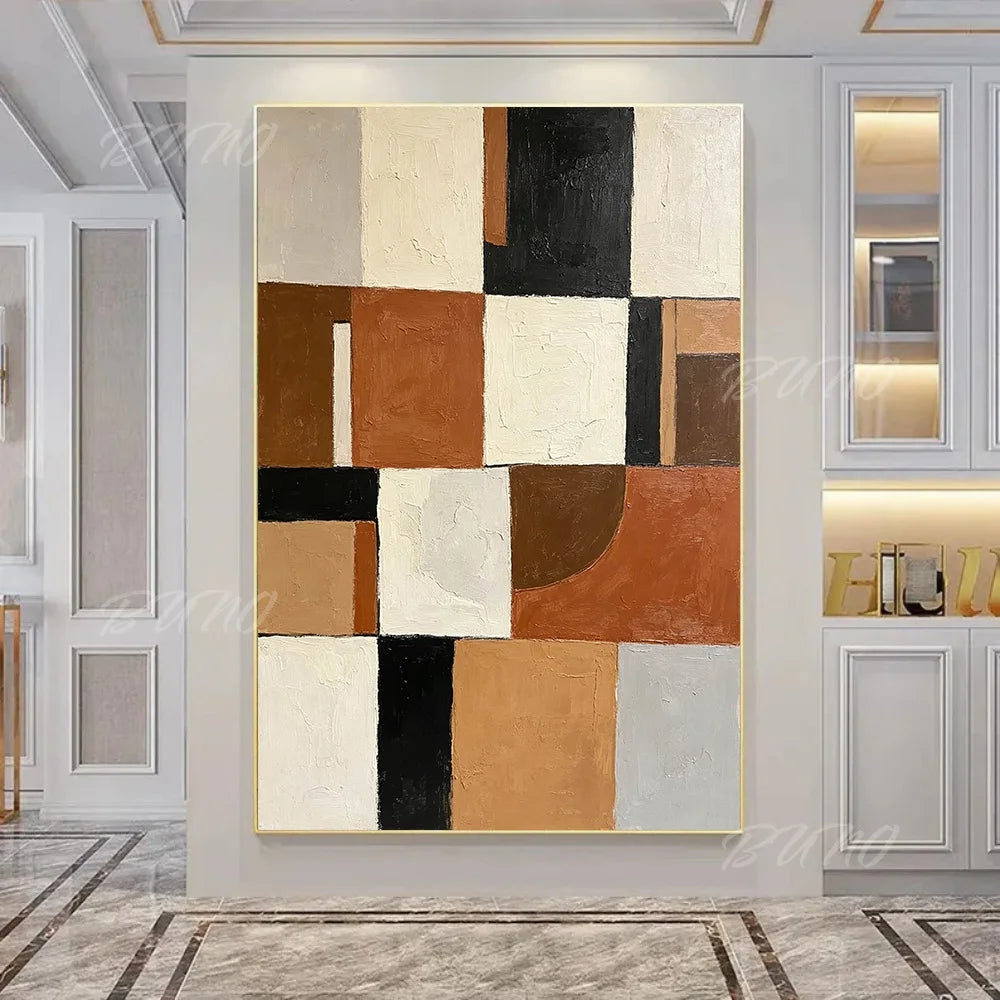 Terracotta Textured Painting