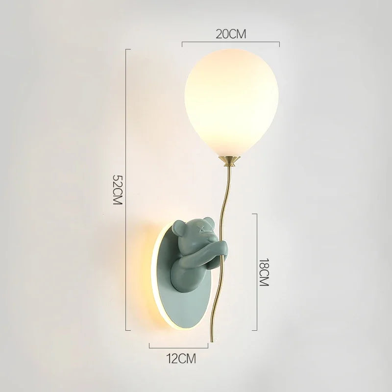 Bear Balloon Wall Lamp