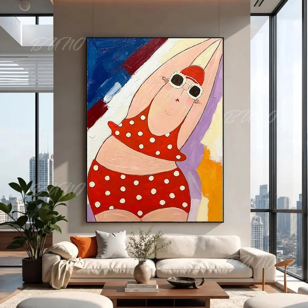 Bathing Lady Palette Painting