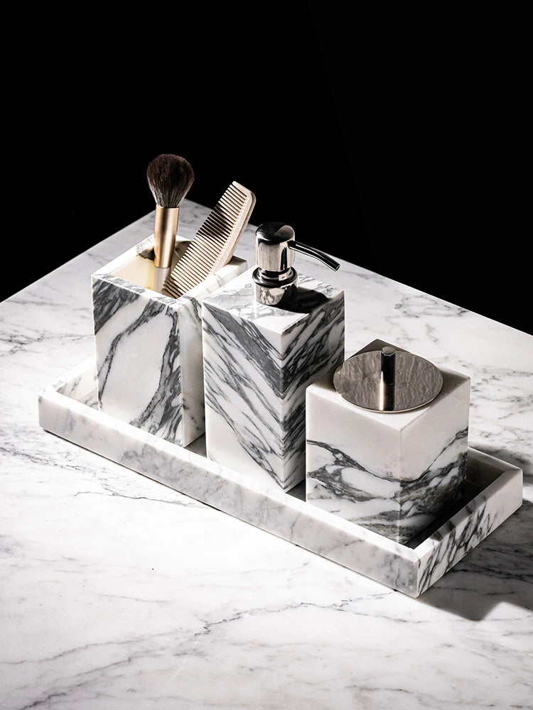 Arabescato Corchia Marble Bath Set
