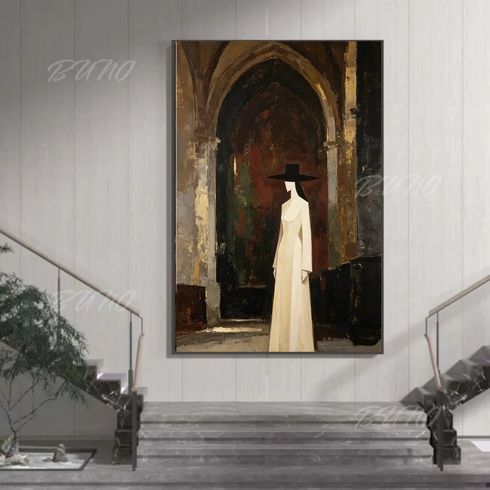 Gothic Woman Oil Painting
