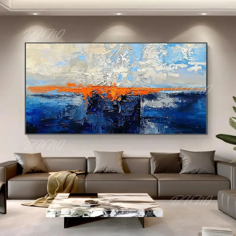 Gold Coastal Seascape Painting