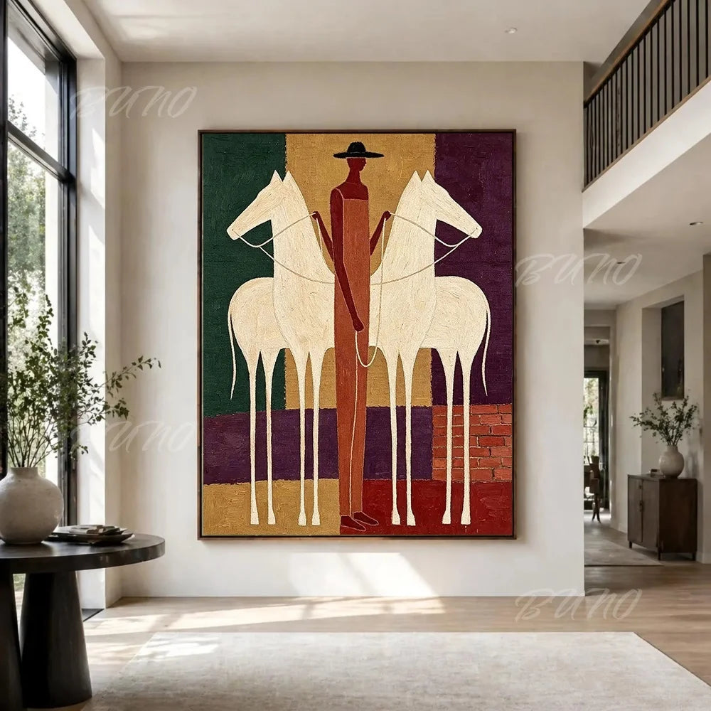 White Horse Palette Painting
