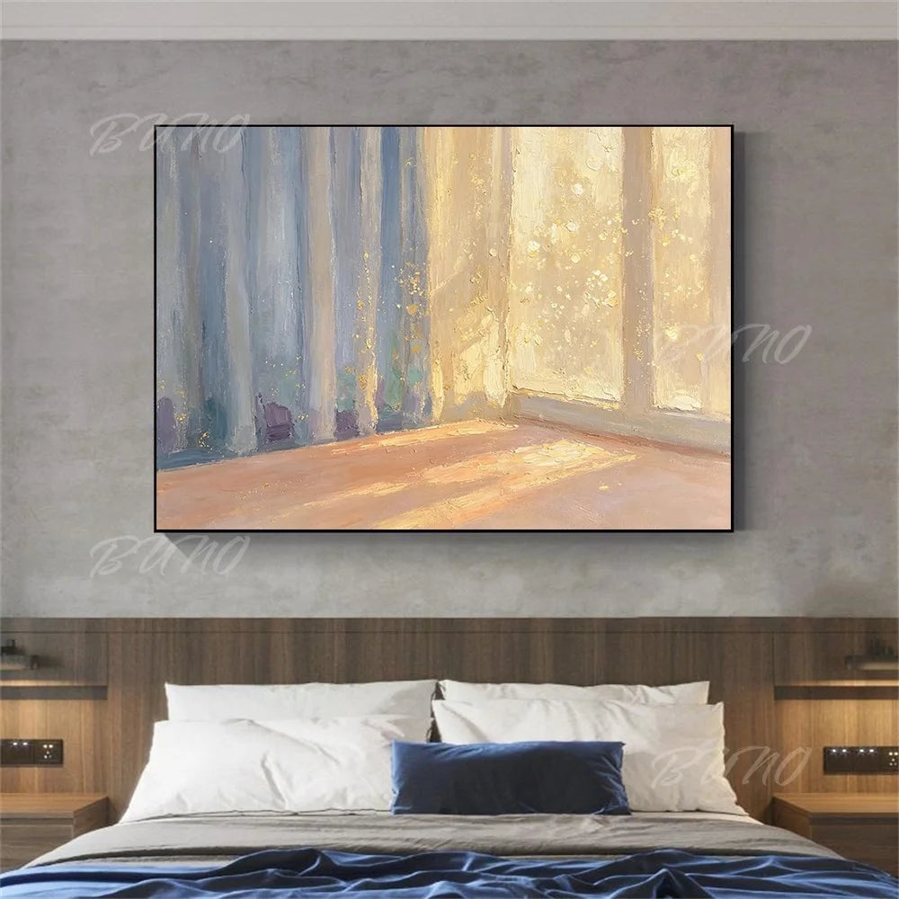 Gold Foil Impasto Painting