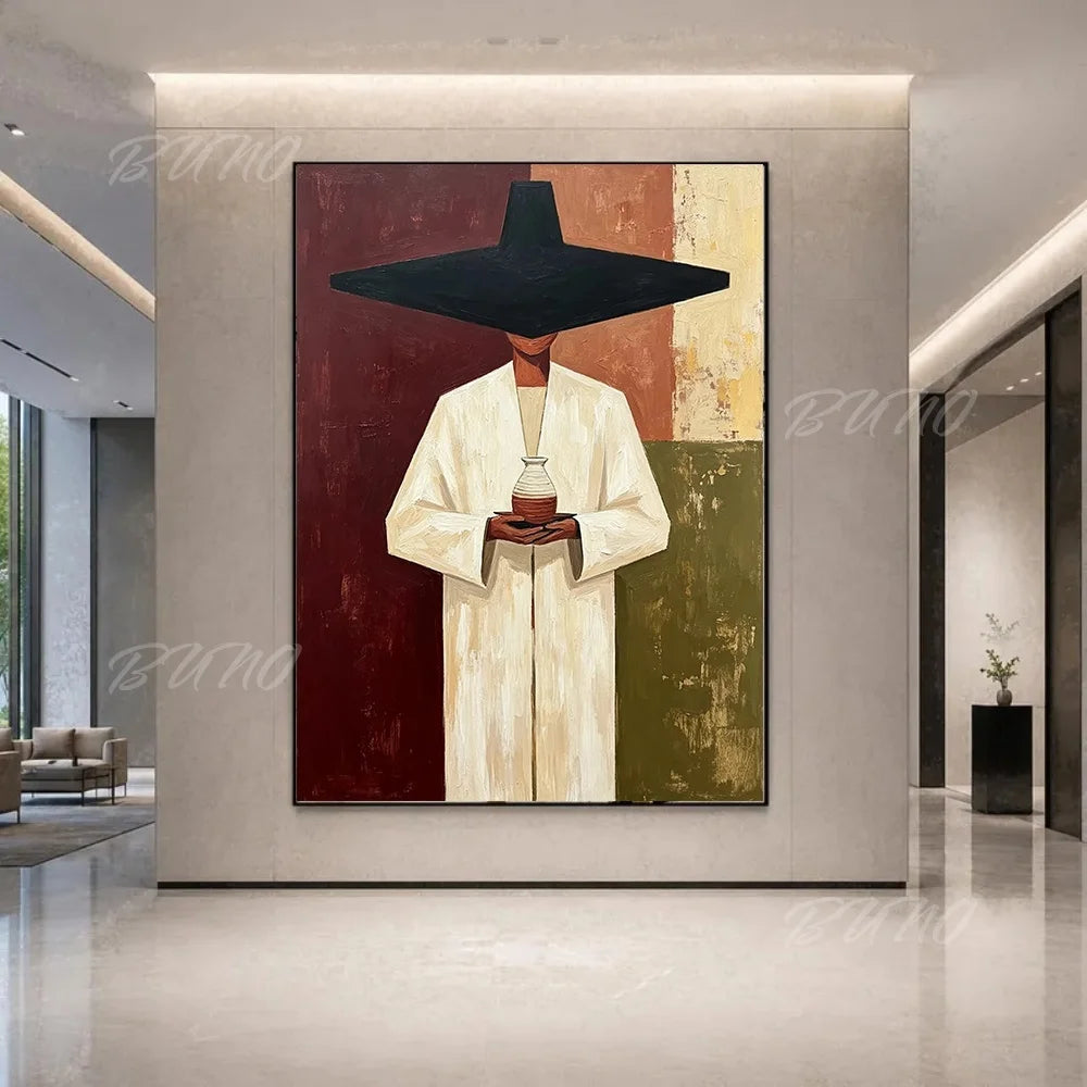 Boho Geometric Figure Art