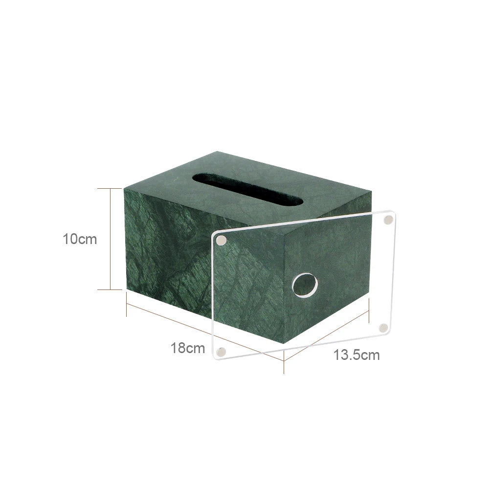 Natural Marble Tissue Box Decorative