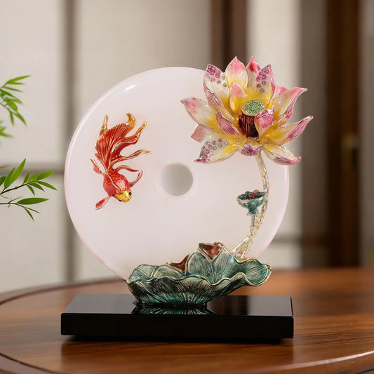 Cloisonne Lotus Ornament