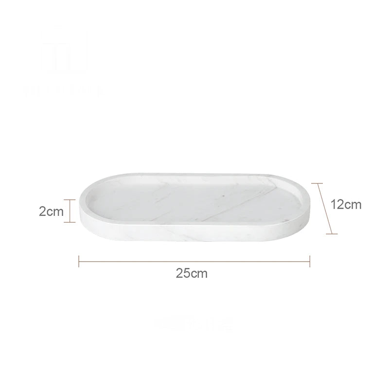 Real Luxurious Marble Vanity Tray