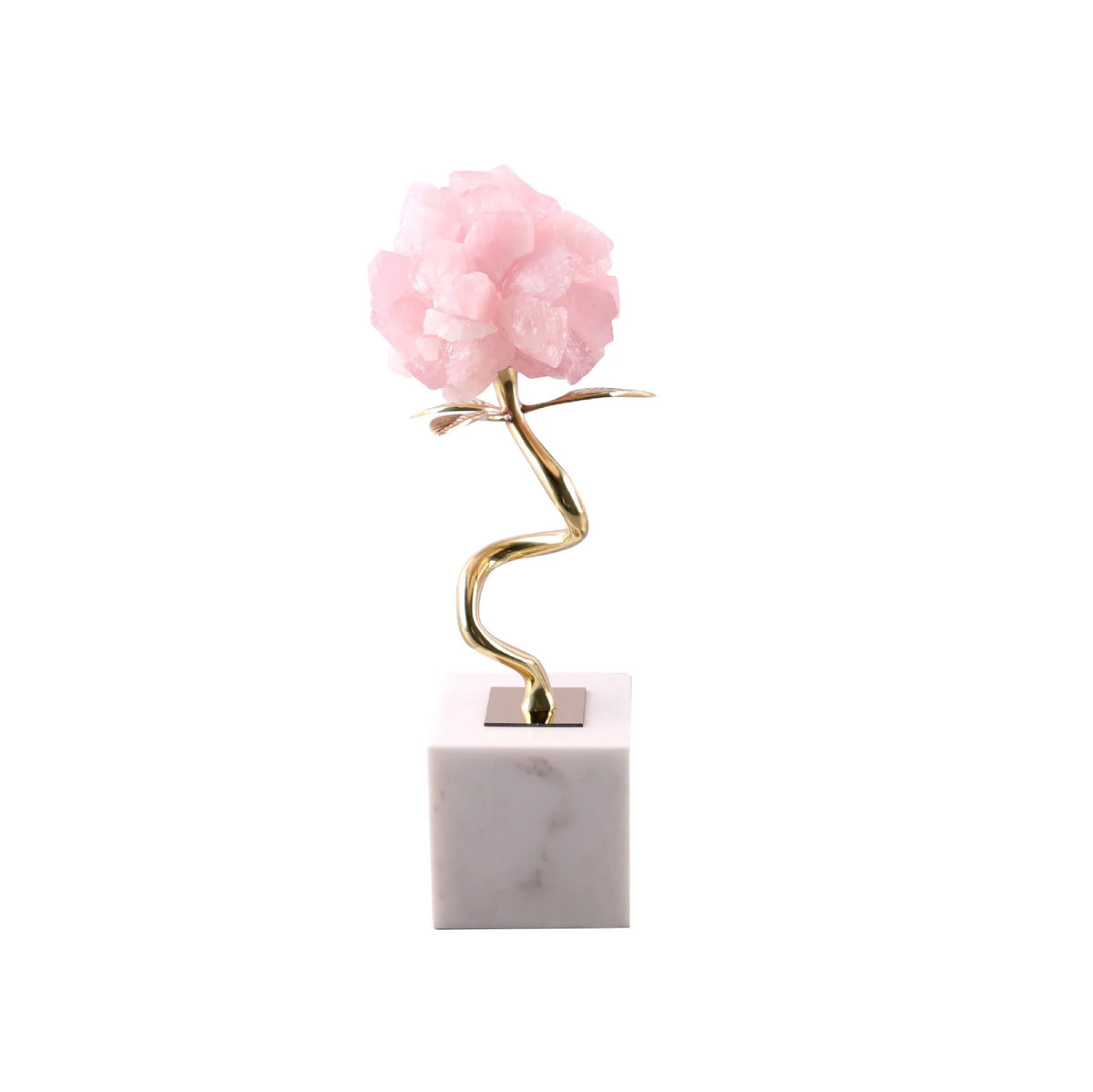 Pink Crystal Ball on Marble
