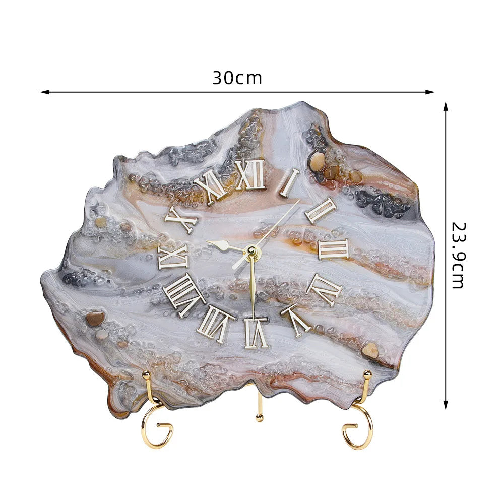 Resin Art Desk Clock