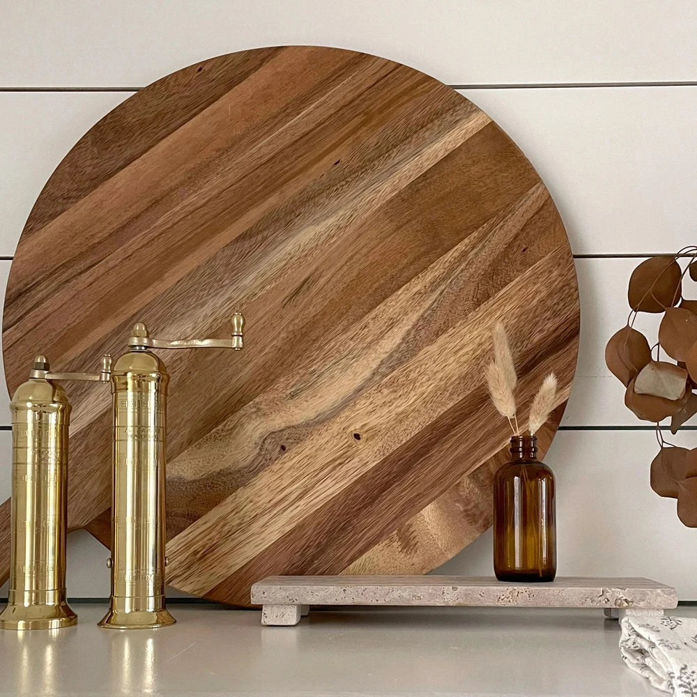 Handmade Raised Travertine Tray
