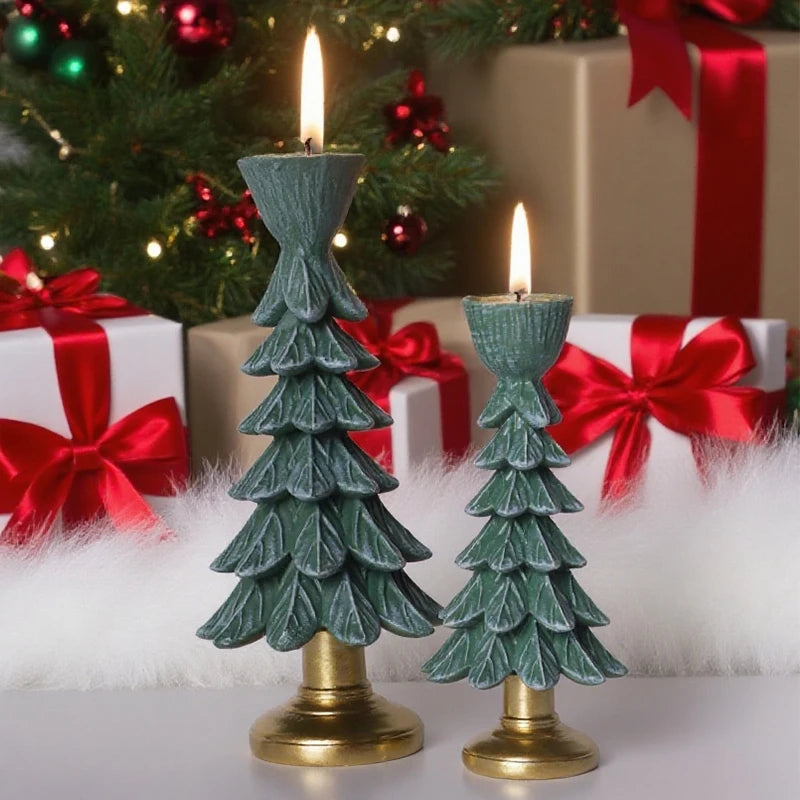 Christmas Tree Candle Holder Holiday
