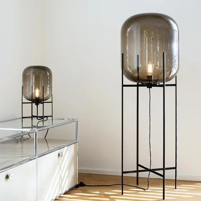 Industrial Style Smoke Gray Glass