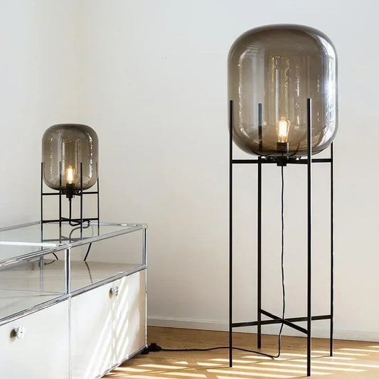 Industrial Style Smoke Gray Glass