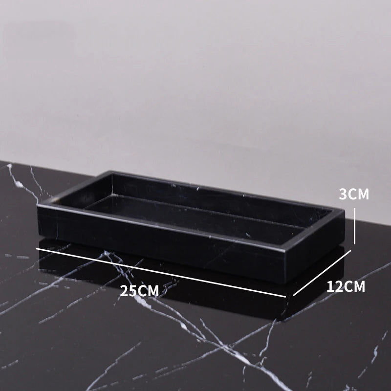 Nero Marquina Marble Bath Set