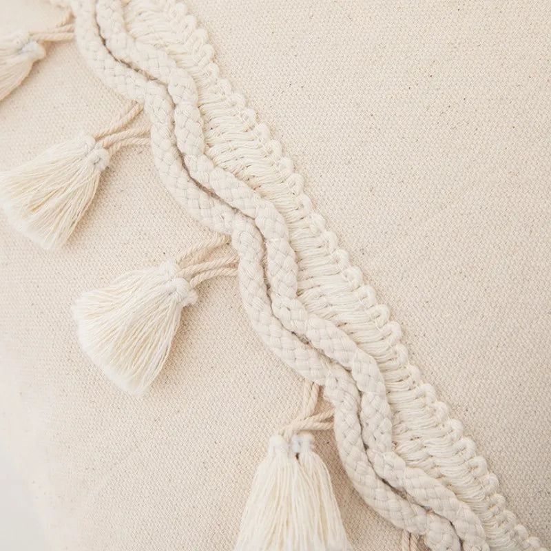 Tufted Tassel Cushion Cover