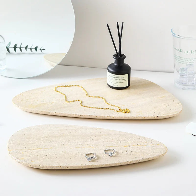 Irregular Shape Natural Marble Tray