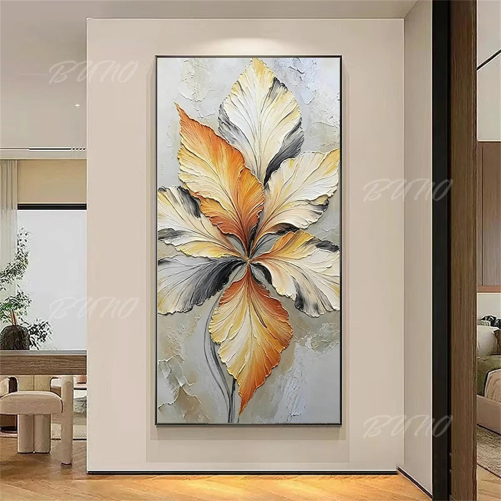 Luxury Gold Floral Painting
