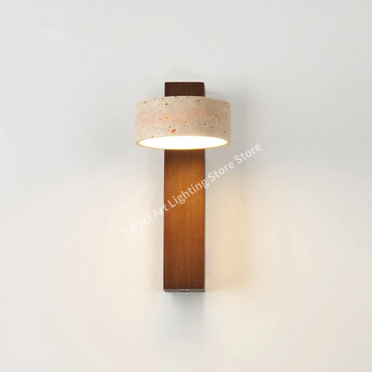 Yellow Travertine Wall Lamp